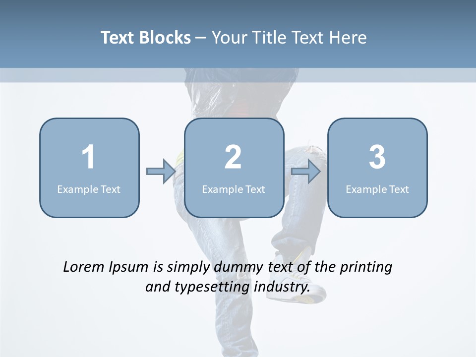 Action Dancer Flexibility PowerPoint Template
