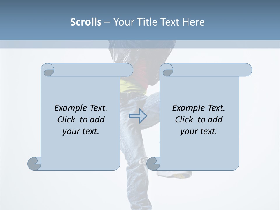 Action Dancer Flexibility PowerPoint Template
