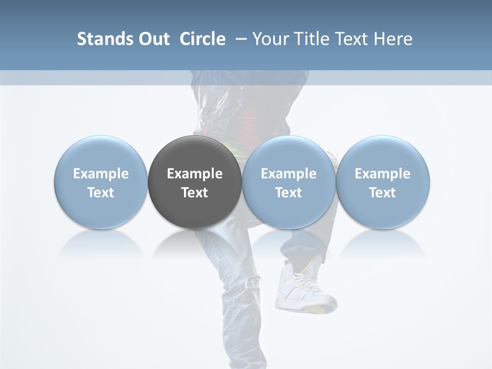 Action Dancer Flexibility PowerPoint Template