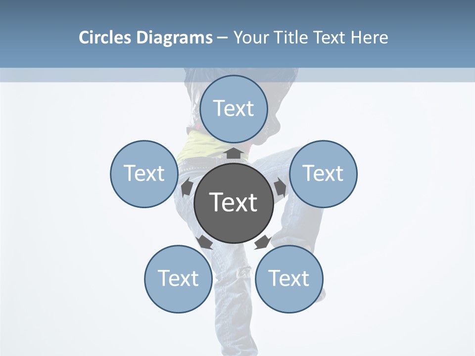 Action Dancer Flexibility PowerPoint Template