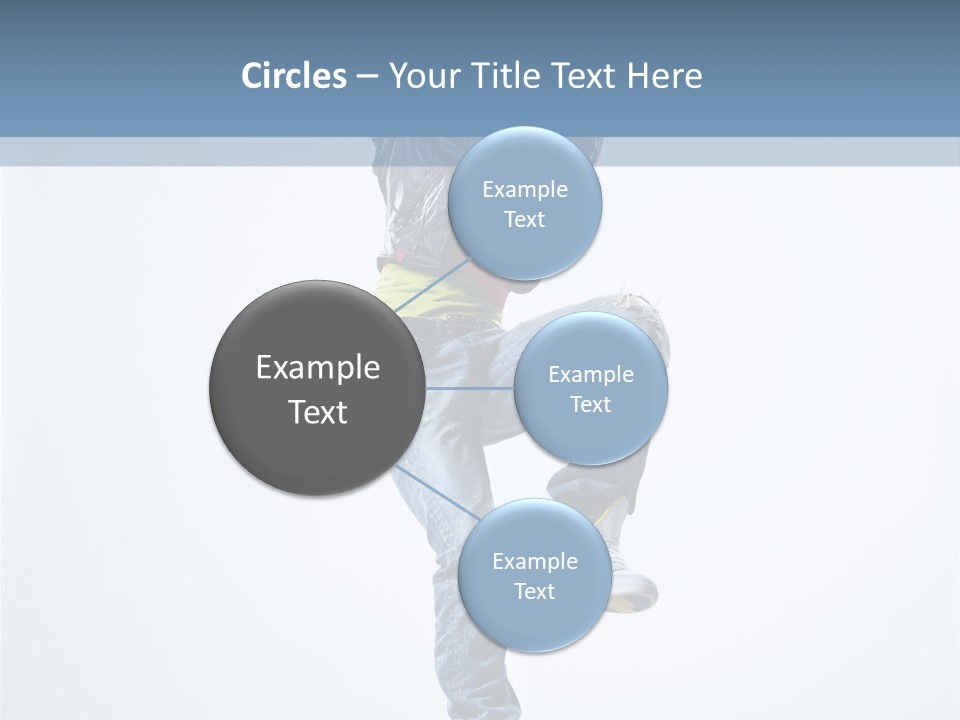 Action Dancer Flexibility PowerPoint Template