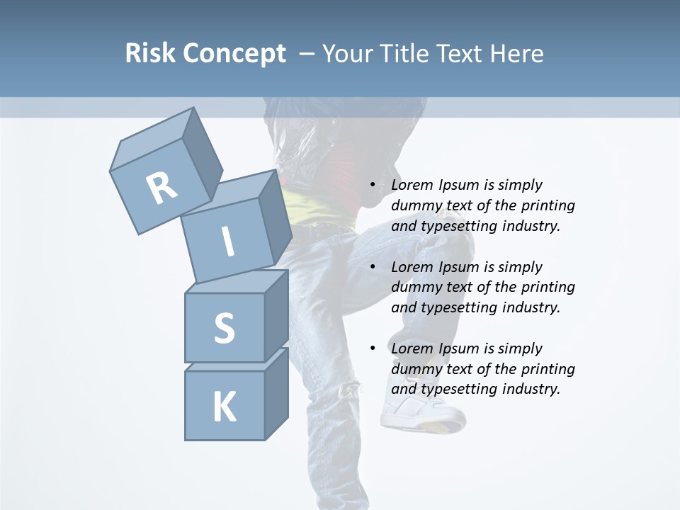 Action Dancer Flexibility PowerPoint Template