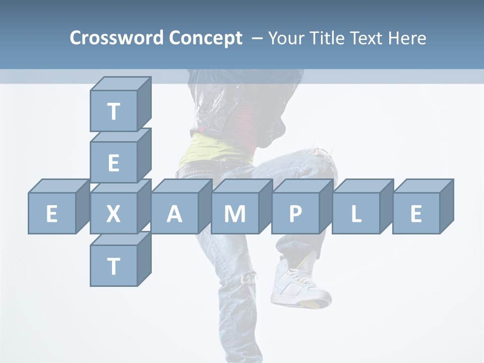 Action Dancer Flexibility PowerPoint Template