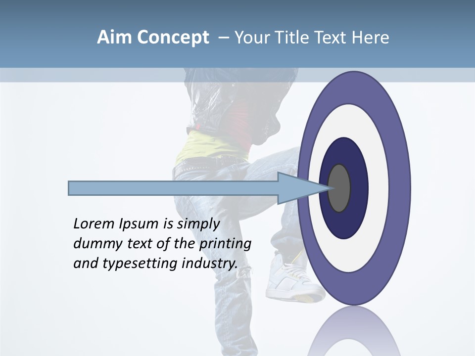 Action Dancer Flexibility PowerPoint Template