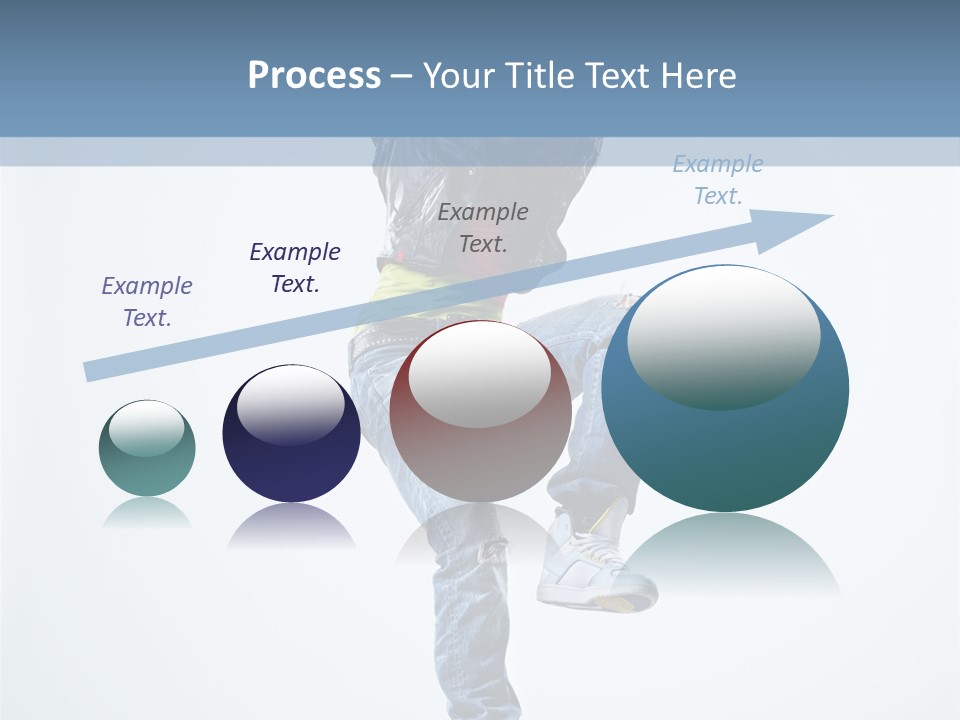 Action Dancer Flexibility PowerPoint Template