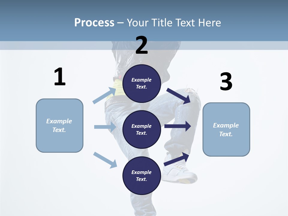 Action Dancer Flexibility PowerPoint Template