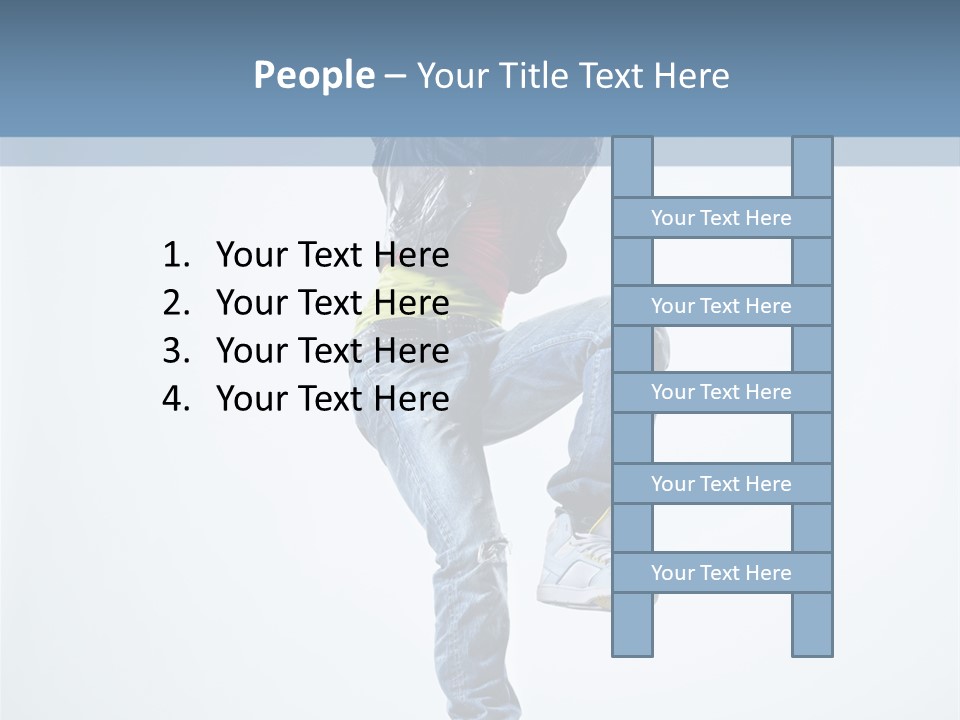 Action Dancer Flexibility PowerPoint Template