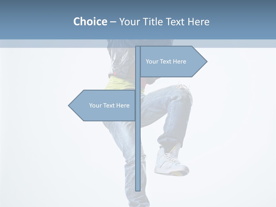 Action Dancer Flexibility PowerPoint Template