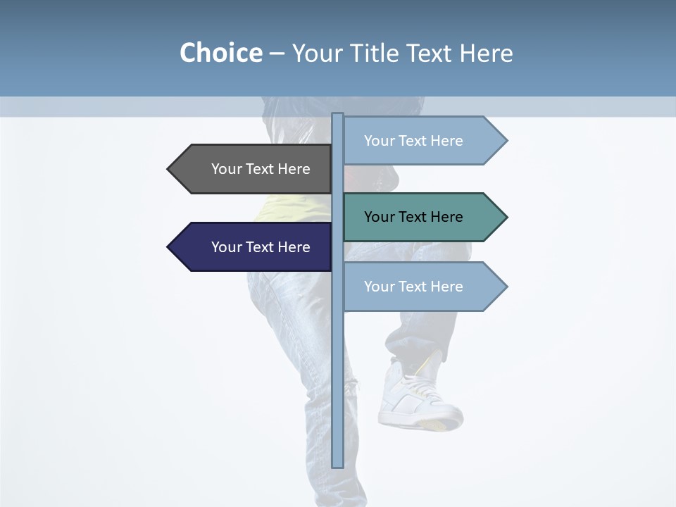 Action Dancer Flexibility PowerPoint Template
