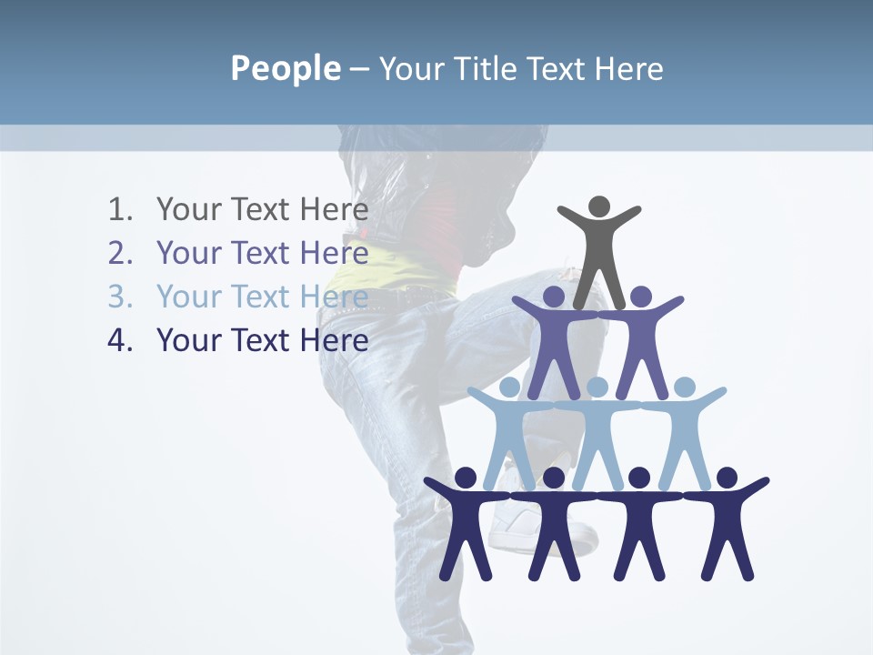 Action Dancer Flexibility PowerPoint Template