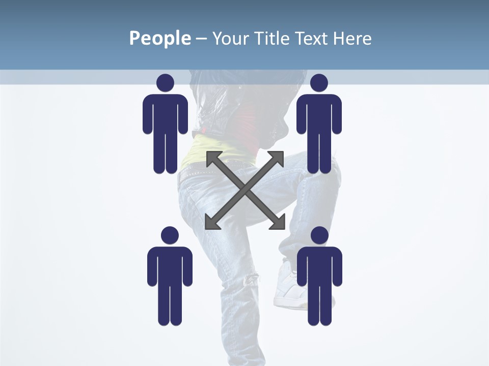 Action Dancer Flexibility PowerPoint Template