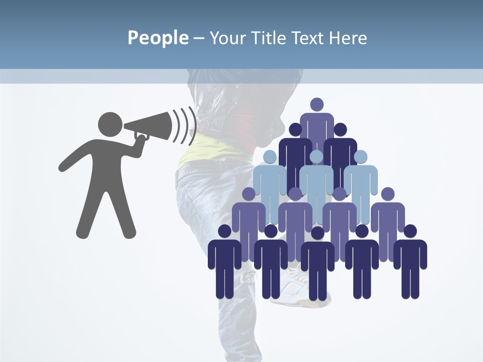 Action Dancer Flexibility PowerPoint Template