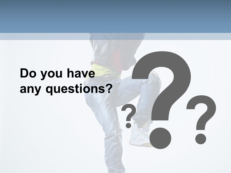 Action Dancer Flexibility PowerPoint Template