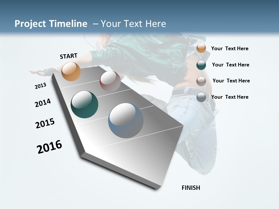 Young Studio Fitness PowerPoint Template