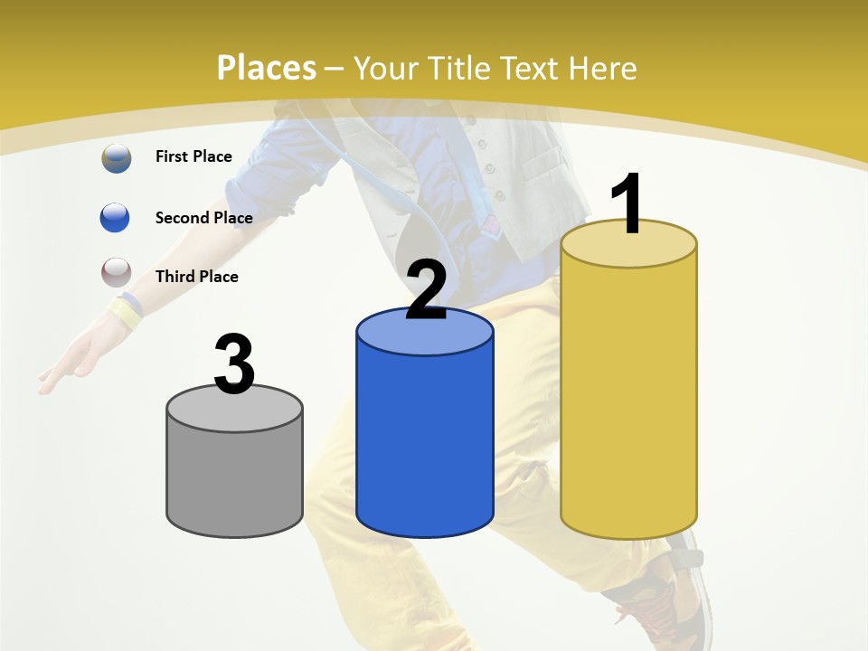 Aerobics Mid Air Stretching PowerPoint Template