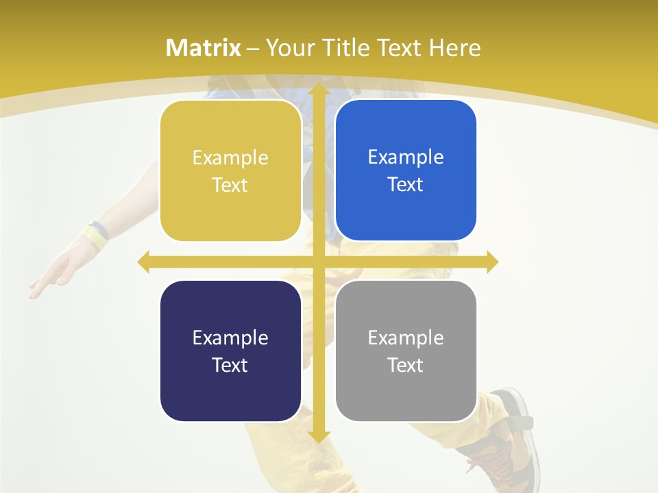 Aerobics Mid Air Stretching PowerPoint Template