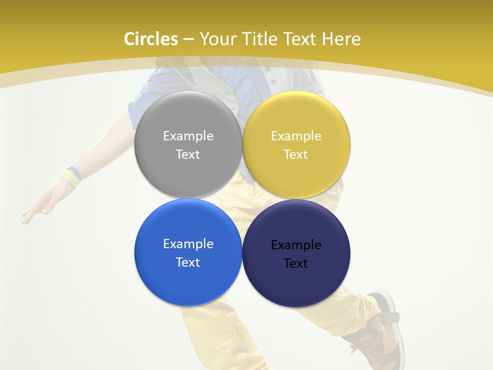 Aerobics Mid Air Stretching PowerPoint Template