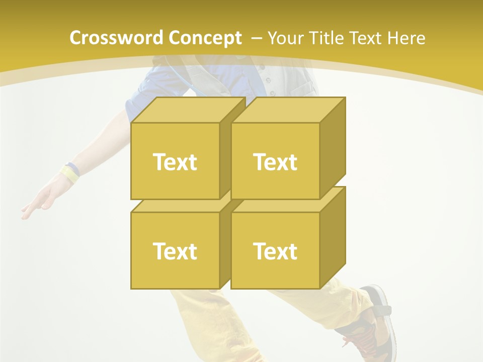 Aerobics Mid Air Stretching PowerPoint Template
