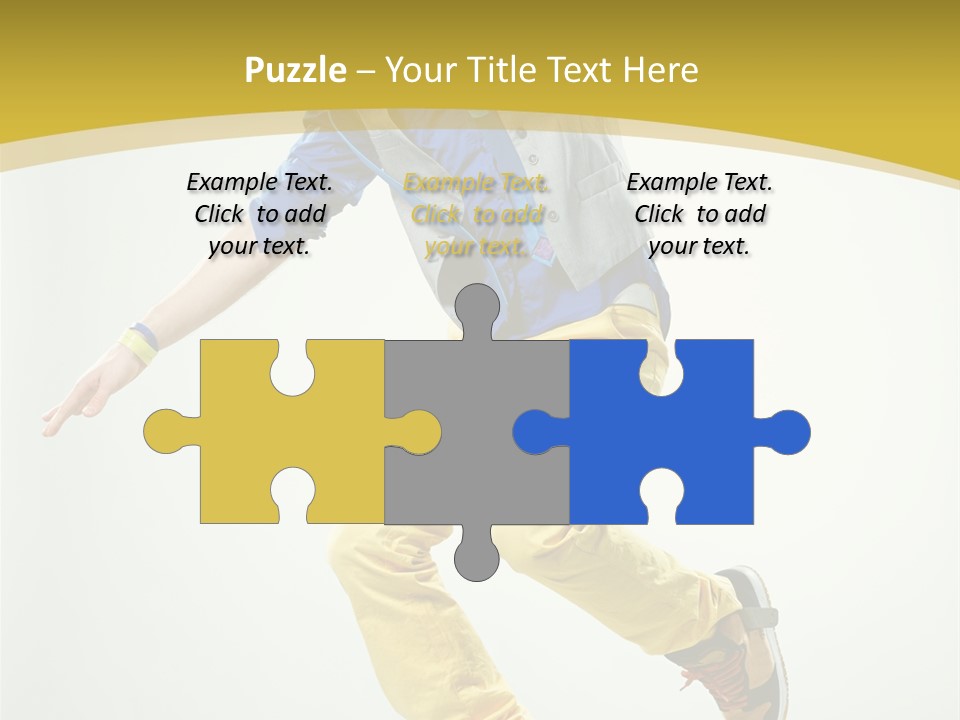 Aerobics Mid Air Stretching PowerPoint Template