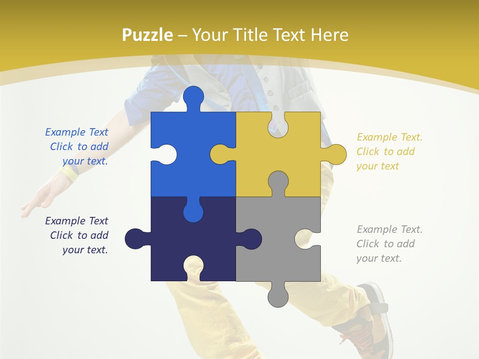 Aerobics Mid Air Stretching PowerPoint Template