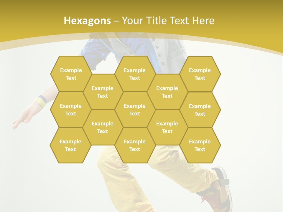 Aerobics Mid Air Stretching PowerPoint Template