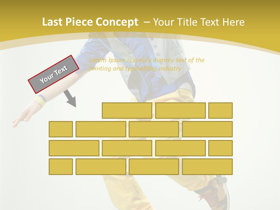 Aerobics Mid Air Stretching PowerPoint Template