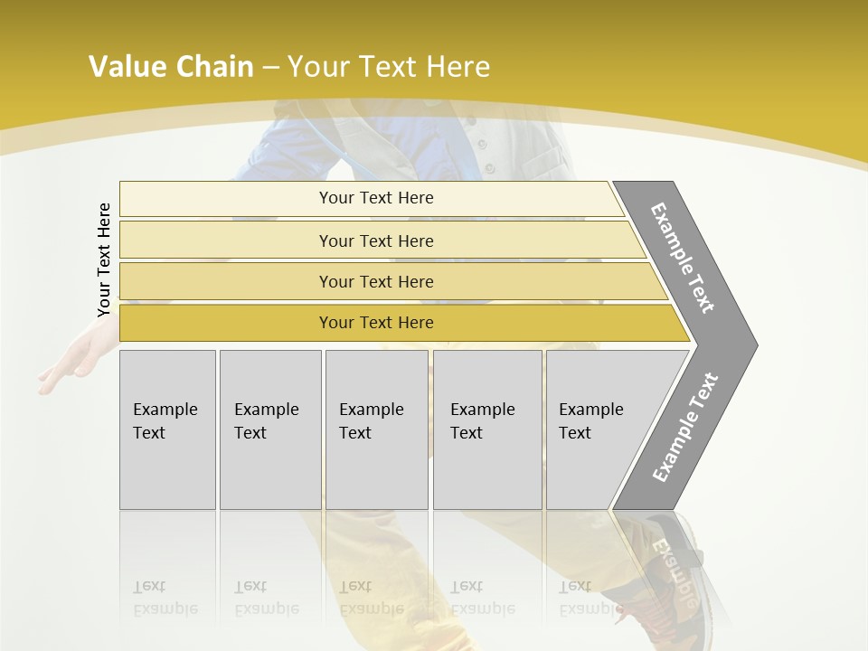 Aerobics Mid Air Stretching PowerPoint Template