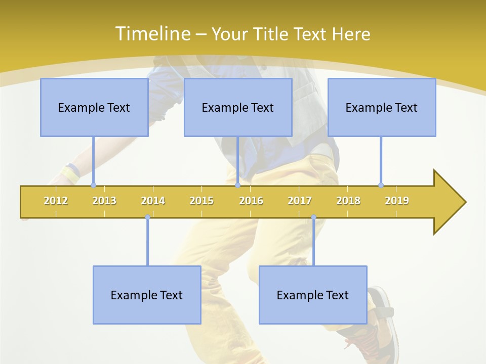 Aerobics Mid Air Stretching PowerPoint Template