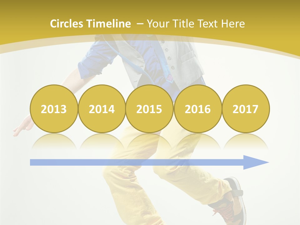 Aerobics Mid Air Stretching PowerPoint Template