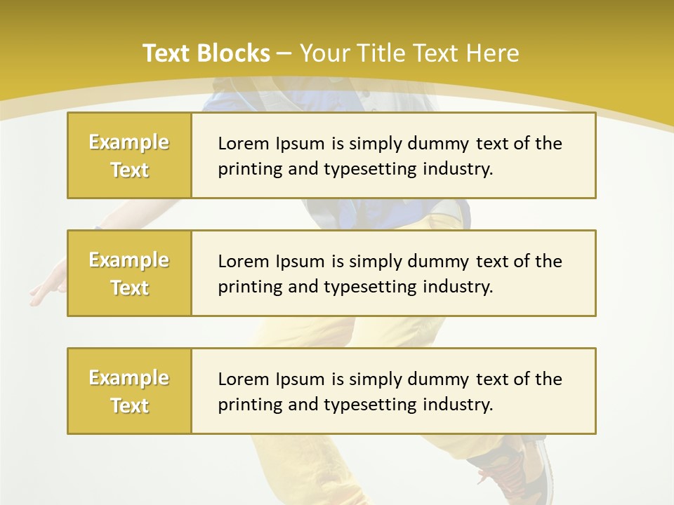 Aerobics Mid Air Stretching PowerPoint Template