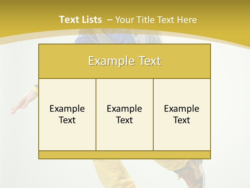 Aerobics Mid Air Stretching PowerPoint Template