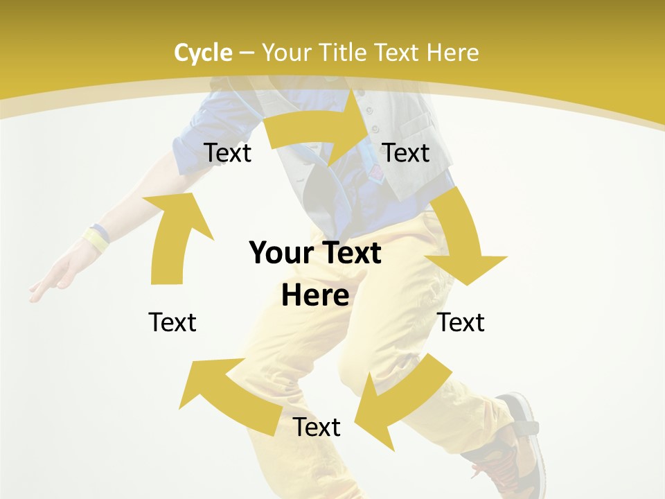 Aerobics Mid Air Stretching PowerPoint Template