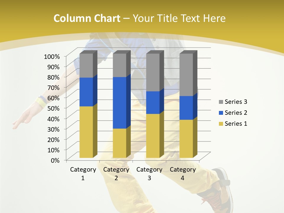 Aerobics Mid Air Stretching PowerPoint Template