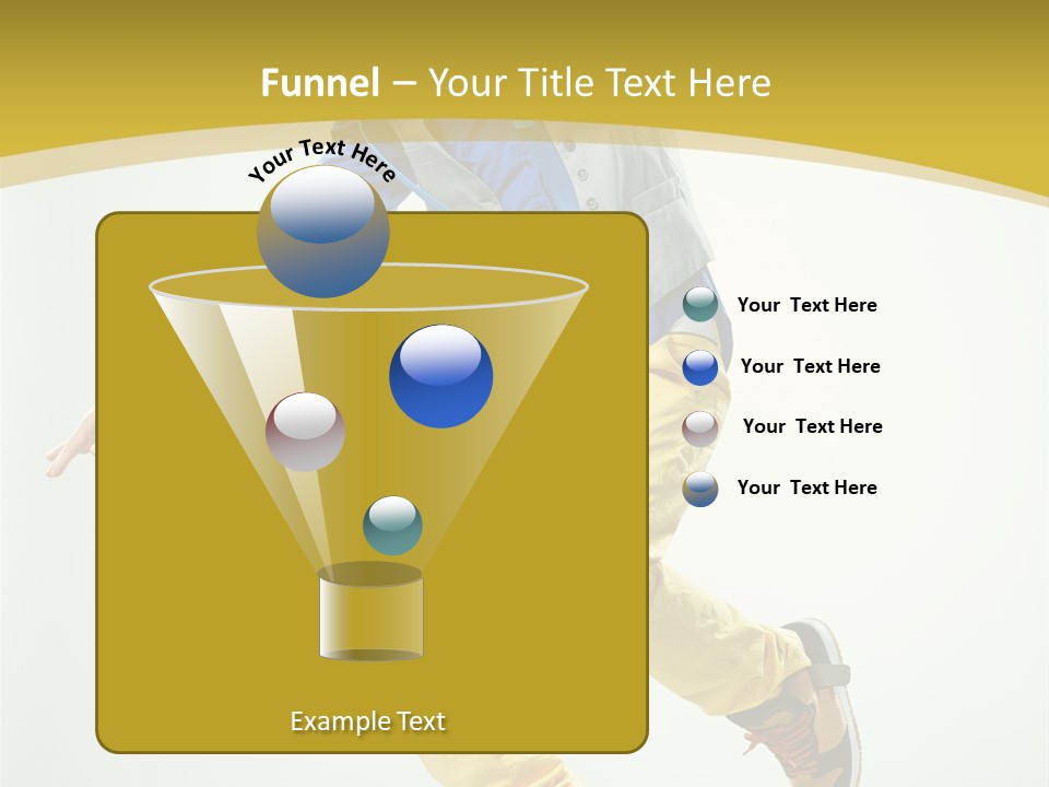 Aerobics Mid Air Stretching PowerPoint Template