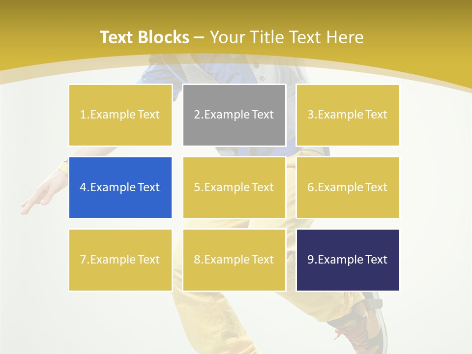 Aerobics Mid Air Stretching PowerPoint Template