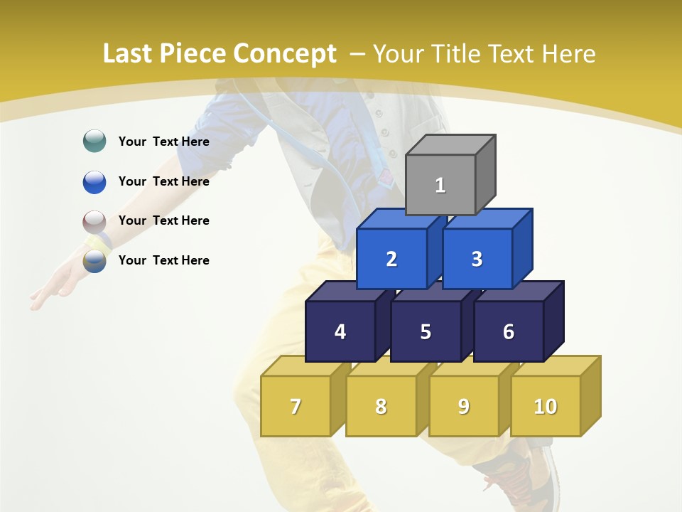 Aerobics Mid Air Stretching PowerPoint Template