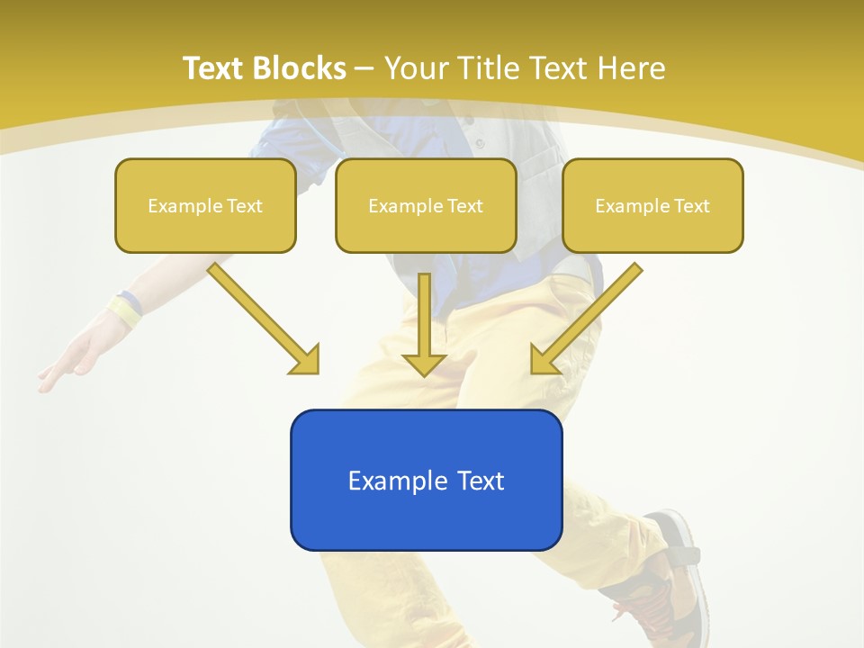Aerobics Mid Air Stretching PowerPoint Template