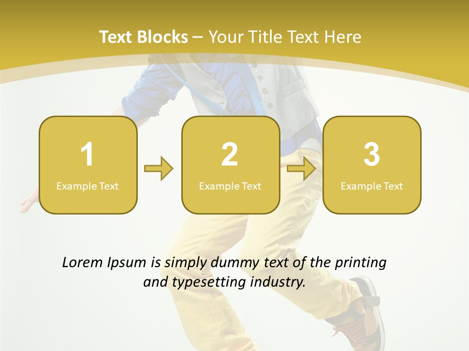 Aerobics Mid Air Stretching PowerPoint Template