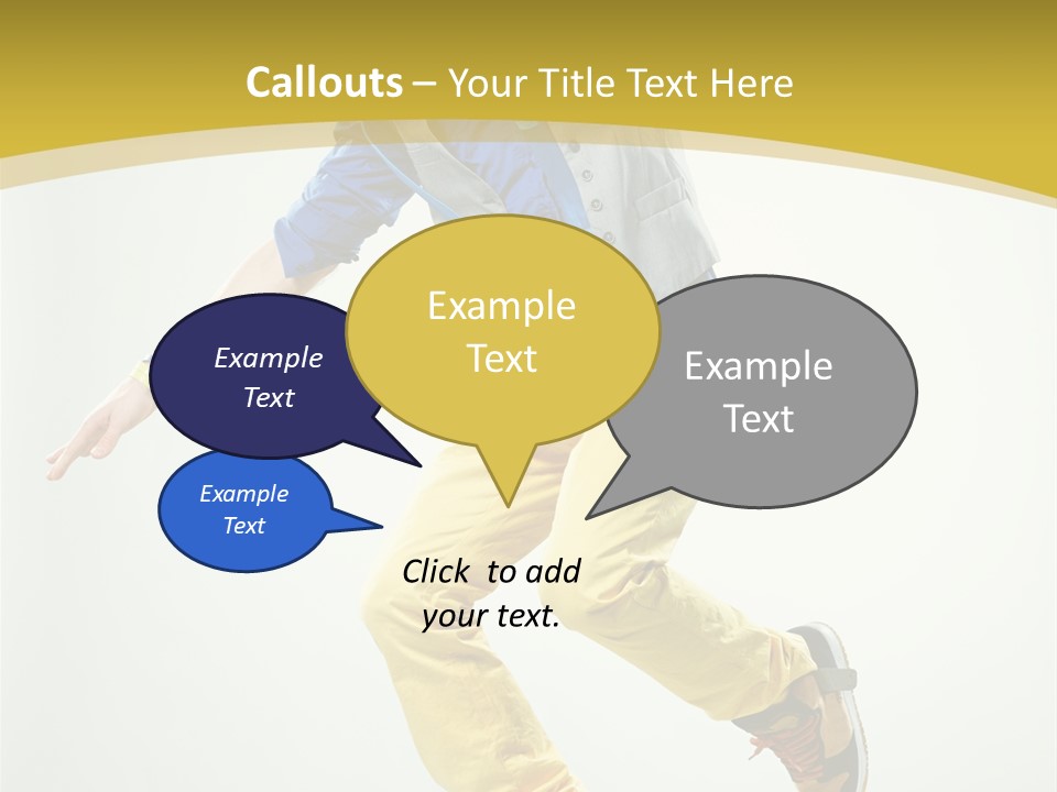 Aerobics Mid Air Stretching PowerPoint Template