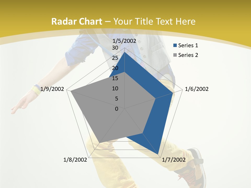 Aerobics Mid Air Stretching PowerPoint Template