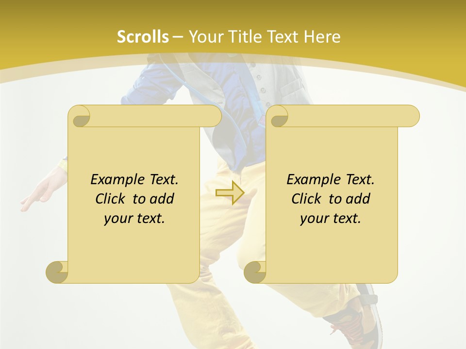 Aerobics Mid Air Stretching PowerPoint Template