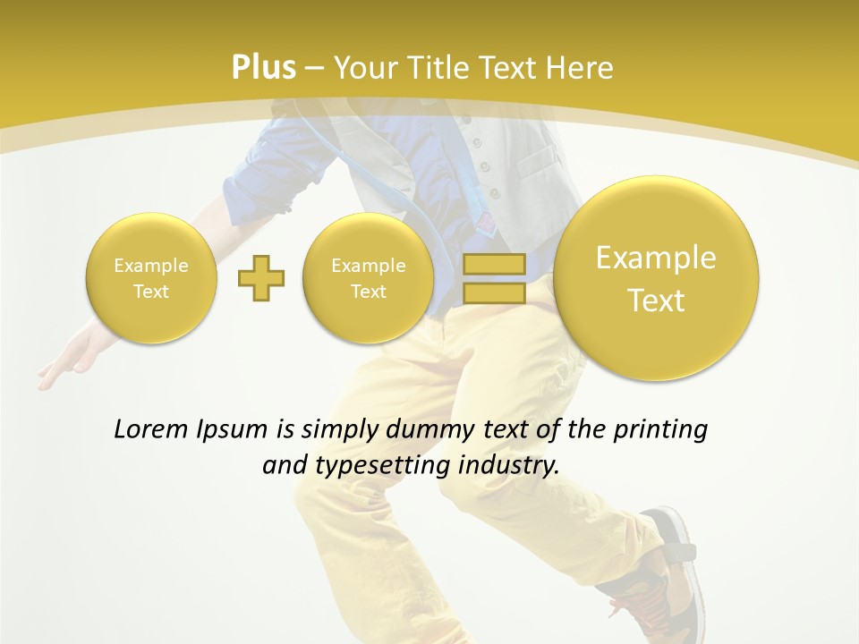 Aerobics Mid Air Stretching PowerPoint Template