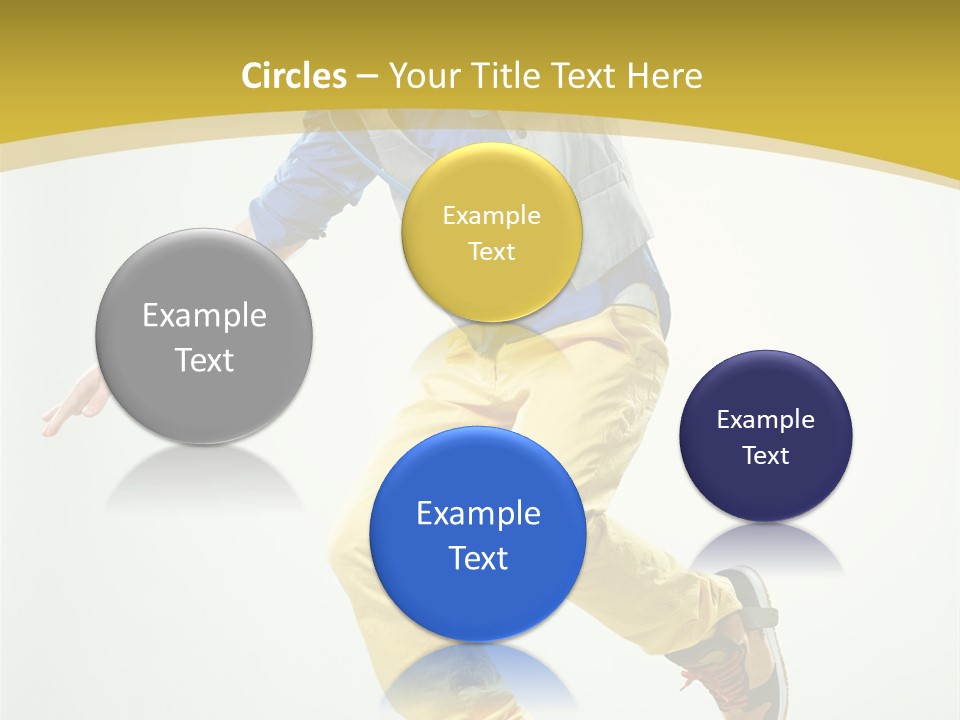 Aerobics Mid Air Stretching PowerPoint Template