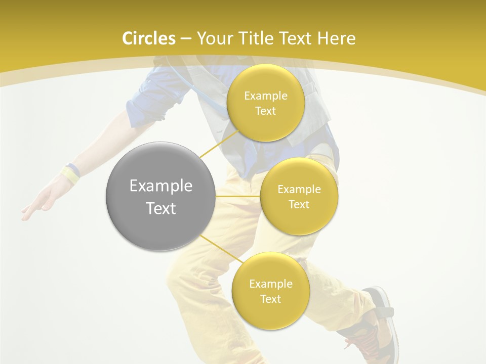 Aerobics Mid Air Stretching PowerPoint Template