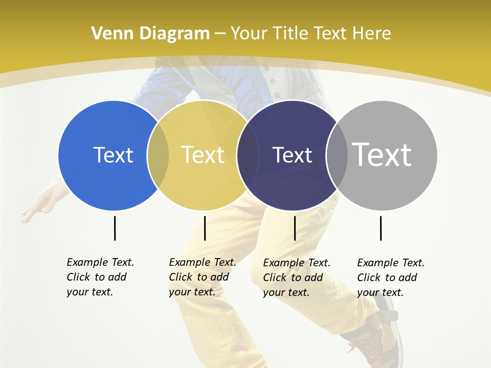 Aerobics Mid Air Stretching PowerPoint Template