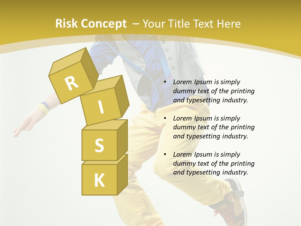 Aerobics Mid Air Stretching PowerPoint Template