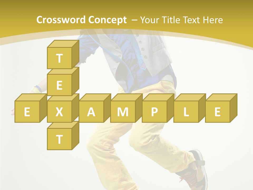 Aerobics Mid Air Stretching PowerPoint Template