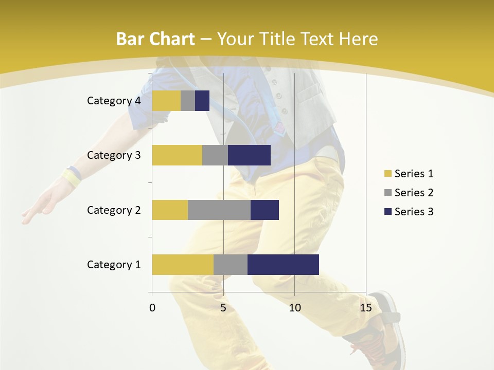 Aerobics Mid Air Stretching PowerPoint Template