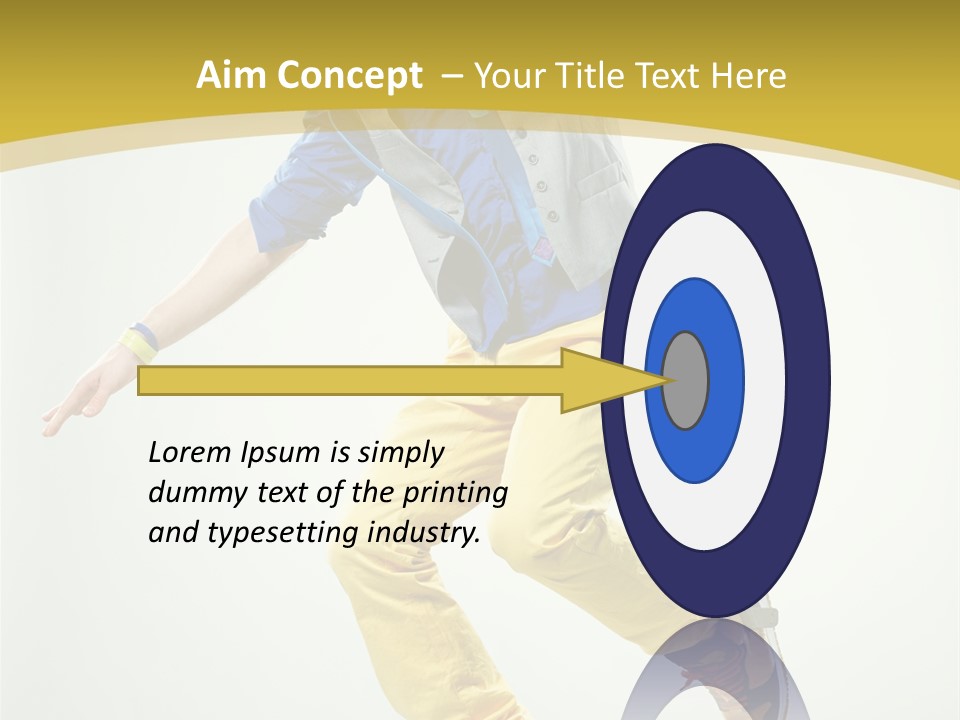 Aerobics Mid Air Stretching PowerPoint Template