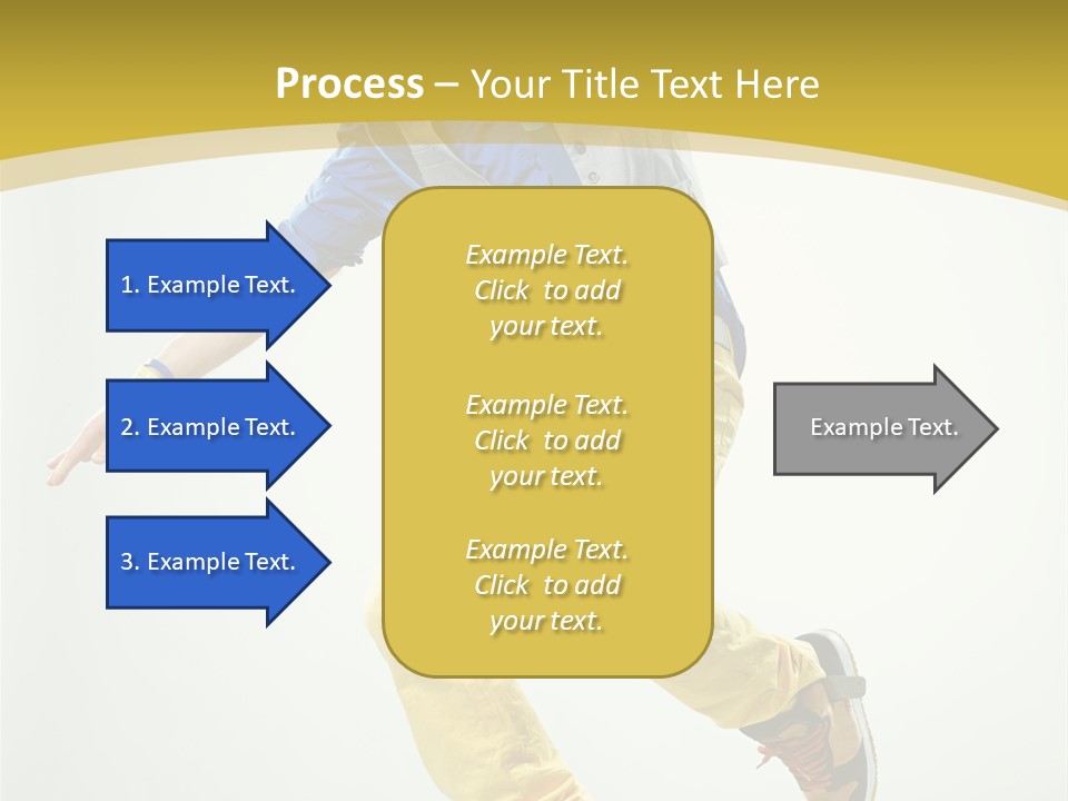 Aerobics Mid Air Stretching PowerPoint Template